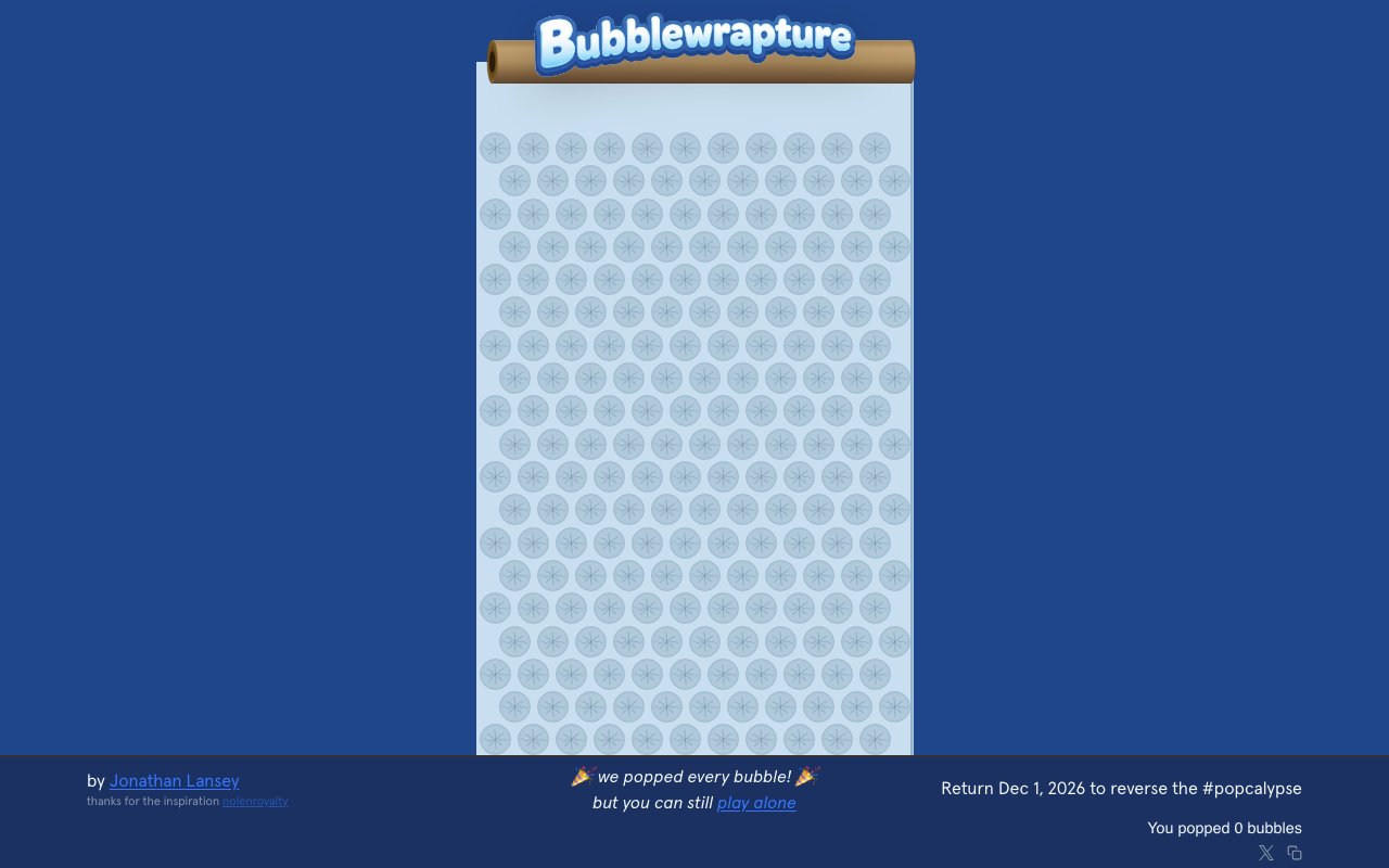 Bubblewrapture