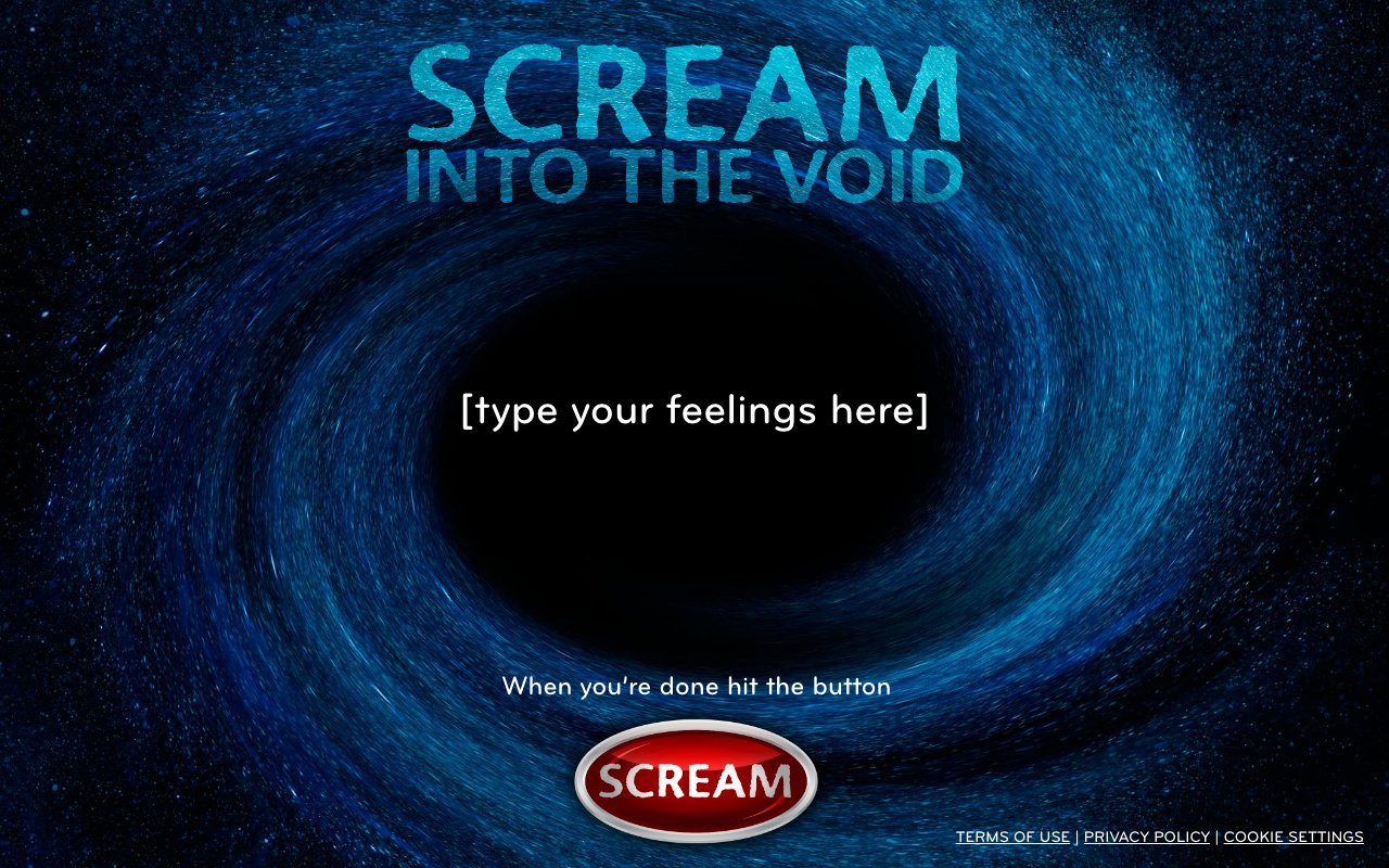 Scream Into The Void