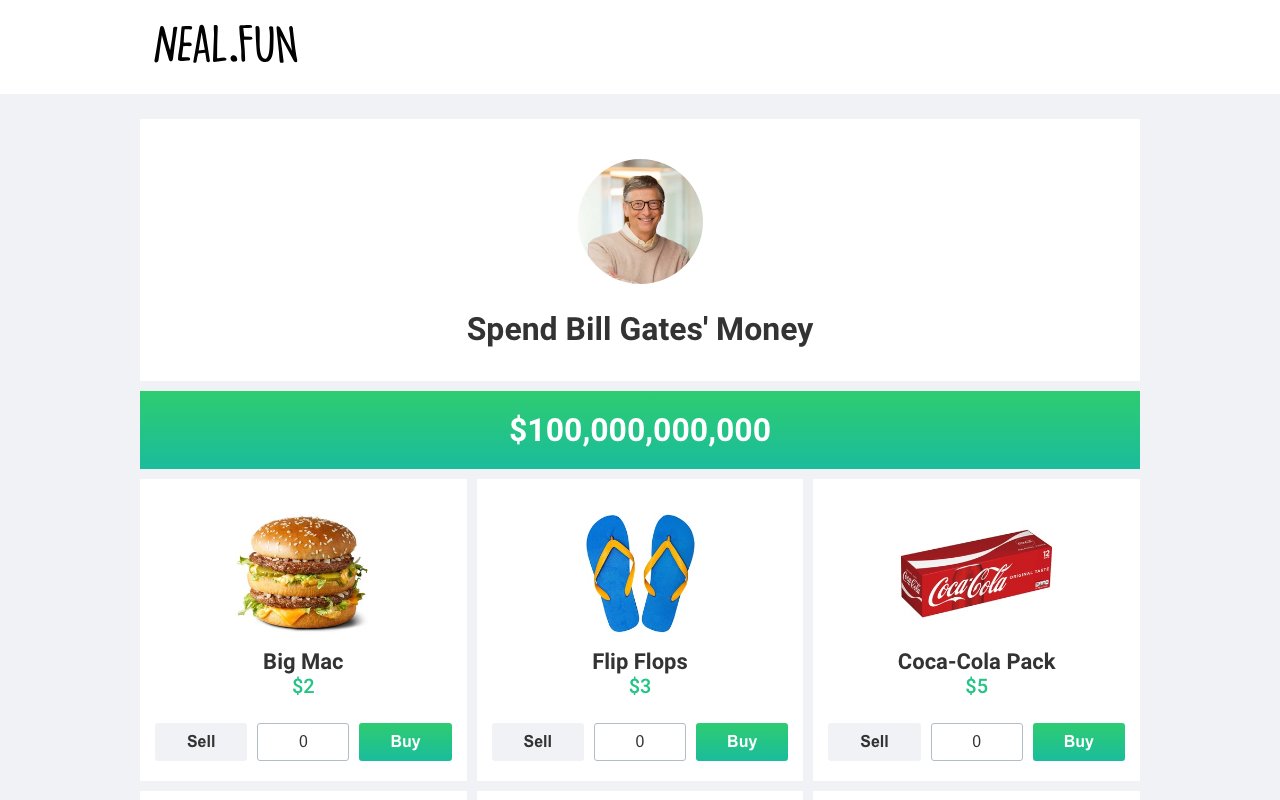 Spend Bill Gates' Money