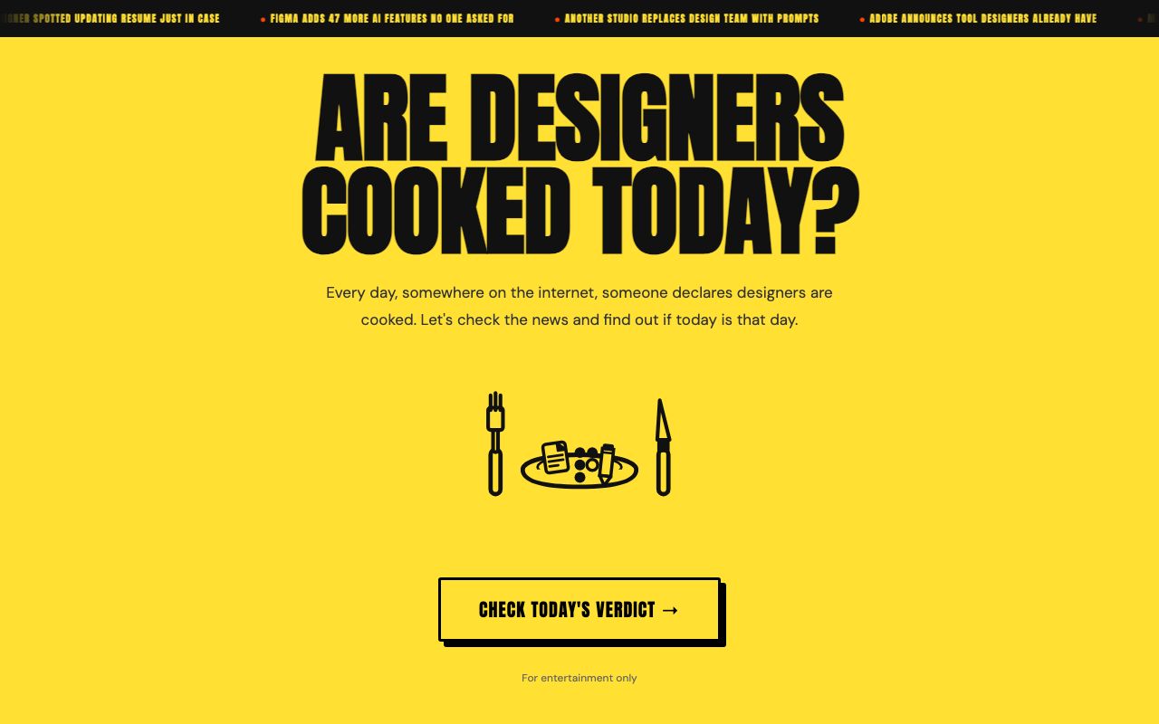 Are Designers Cooked Today?
