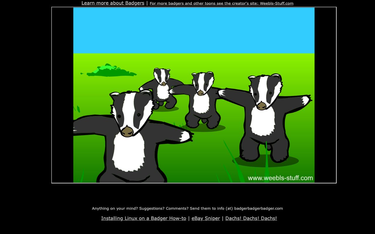 Badger Badger Badger