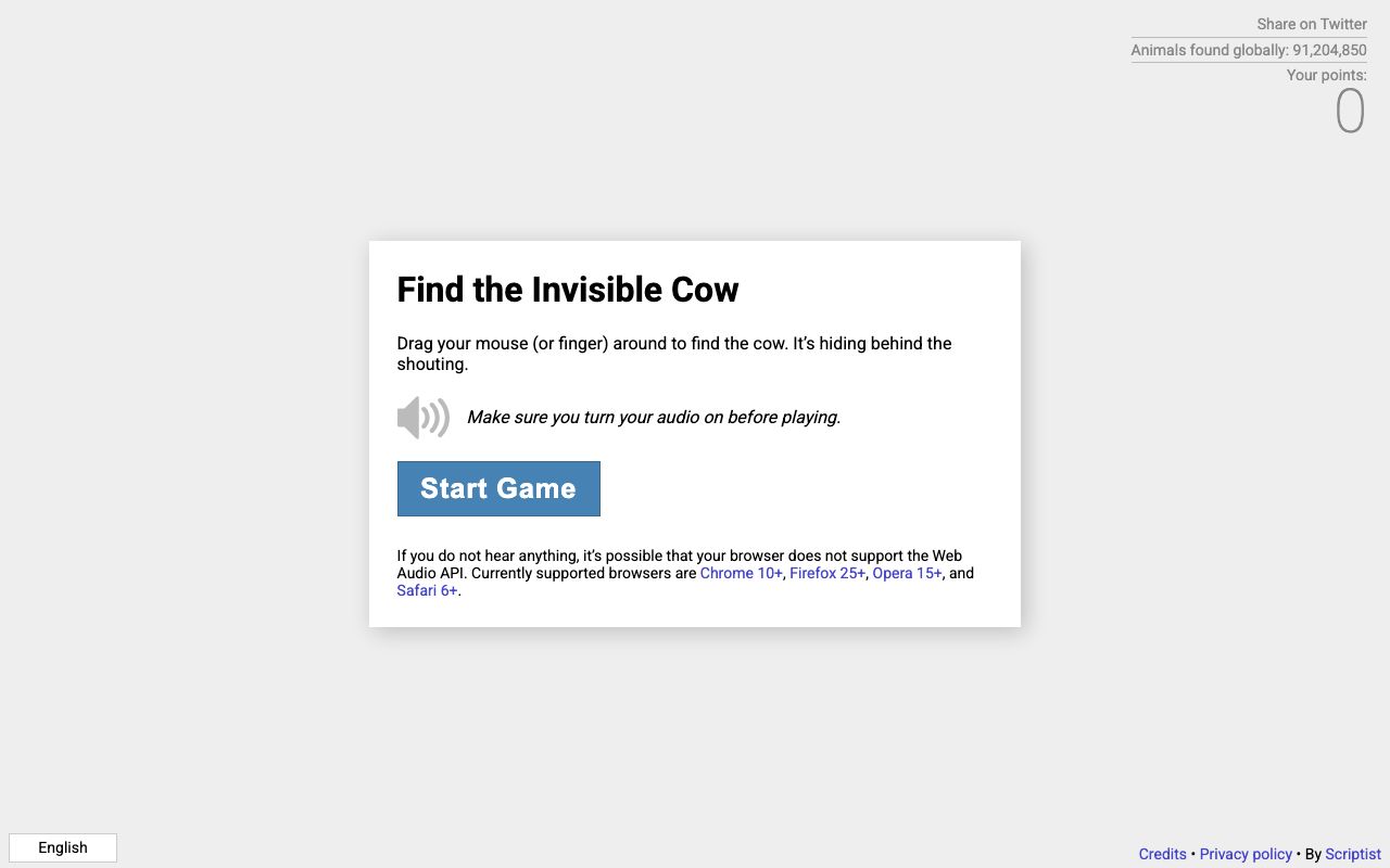 Find the Invisible Cow