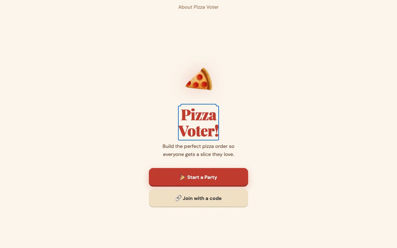 Pizza Voter